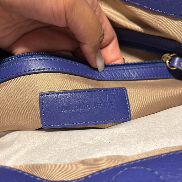 Antonio Melani Leather Satchel Crossbody | NWT - Picture 10 of 12